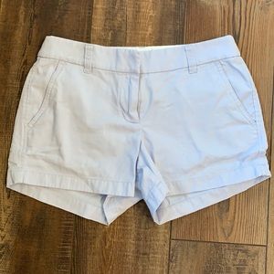 J Crew shorts. Size 2. Never worn. Light blue